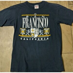 Vintage 1991 San Francisco California Graphic T-Shirt Oneita USA Made Large